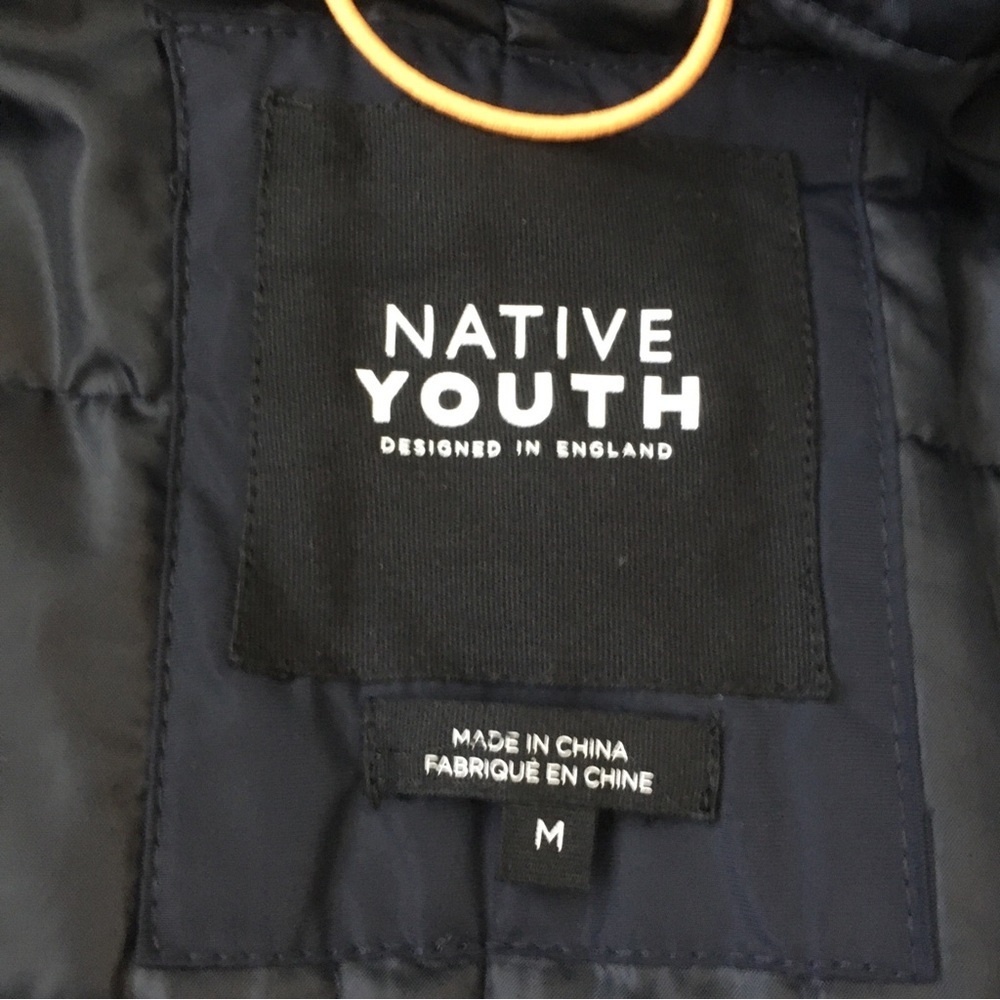 Men's Black Jacket Native Youth M - Picture 6 of 7